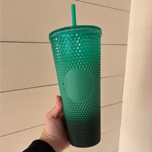 Starbucks Studded Emerald Tumbler with Straw
